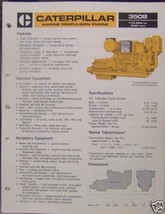 1984 Caterpillar 3508 Marine Propulsion Engine Brochure - $10.00