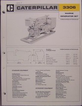 1976 Caterpillar 3306 Marine Generator Set Brochure - $10.00