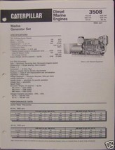1989 Caterpillar 3508 Marine Generator Brochure 505-715 kW - $10.00