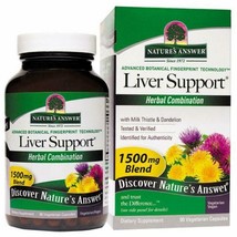 Nature&#39;s Answer Supplements Liver Support 90 vegetarian capsules Herbal Blends - £19.06 GBP
