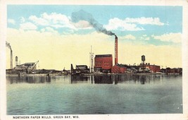 Green Bay Wisconsin~Northern Paper Mills Postcard - £6.35 GBP