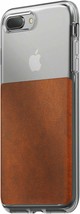 NEW Nomad BROWN Horween Leather / Clear Case for iPhone 7+ / 7s+ Rugged Patina - £7.31 GBP