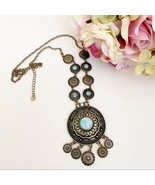 Anthropologie Antique Goldtone Medallion Necklace - $25.00