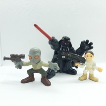 Star Wars Galactic Heroes Lot of 3 by Hasbro includin Vader, Leia, Banis... - $228.52 MXN