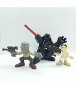 Star Wars Galactic Heroes Lot of 3 by Hasbro includin Vader, Leia, Banis... - $225.52 MXN