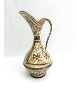 Vintage Erzincanlilar hand Etched Copper Pitcher Hand Made 7&quot; Kusadasi-T... - $43.55