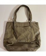 B Makowsky Handbag Shoulder Tote Purse A212546 Beige Vintage 16”x13” Gli... - £18.29 GBP