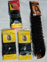 Lot of 4 Jumbo Braid Hair 100% Synthetic Fiber Hair Pieces  - $24.74