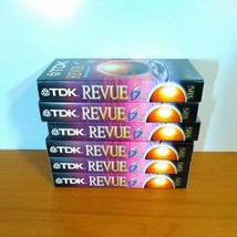 TDK T-120RV 6 hour Blank VHS Superior Quality Tapes-Lot of 6 - £12.36 GBP