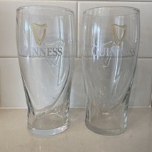 Set of 2 Official Guinness Gravity Embossed Stout Beer Glasses 20oz Pint... - £14.67 GBP