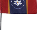 Mississippi - 4&quot;X6&quot; Stick Flag (2021) - £2.68 GBP