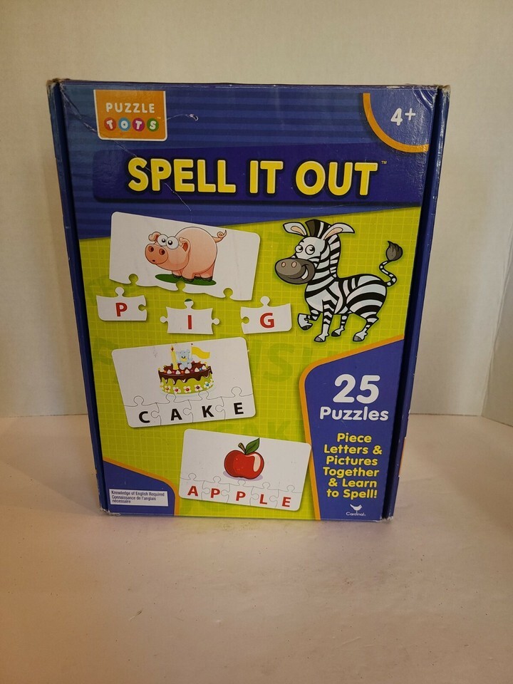 Puzzle Tots 25 Puzzle Set-Spell it Out-Spelling Educational Ages 4+ New ... - $18.69
