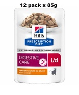 Hills Prescription Diet Cat I/D Digestive Care with chicken 12 x 85g - $64.99