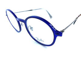 New Ray-Ban RB 787 3656 LightRay 48mm Round Blue Men&#39;s Women&#39;s Eyeglasses Frames - £119.74 GBP