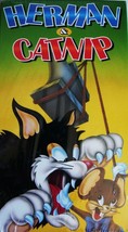 Herman &amp; Catnip VHS 1998 Kids Cartoons Cat Mouse Color RARE Vintage No DVD NEW - £15.40 GBP