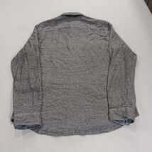 Faherty RN#140476 Shirt Men's Gray Cotton Button-Up Shirt Pockets Size Medium  image 2