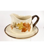 Franciscan October Gravy Boat Attached Underplate  1979-1984 Hand Painte... - £22.94 GBP