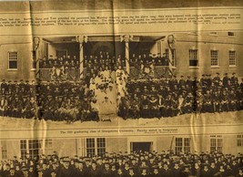 1925 Georgetown University Graduating Class Gravure Photo &amp; Commencement... - £58.95 GBP