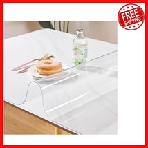 Custom Clear PVC Table Cover Protector - 18&quot; x 72&quot; Waterproof &amp; Heat Res... - $51.40