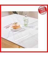 Custom Clear PVC Table Cover Protector - 18&quot; x 72&quot; Waterproof &amp; Heat Res... - $950.11 MXN