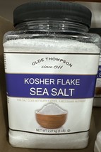 Olde Thompson Kosher Flake Sea Salt 5 lbs (2.27 kg Container) Mild Salt � Tas... - £13.00 GBP