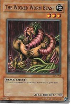 Yu-Gi-Oh Card- The Wicked Worm Beast - $1.25