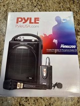 Pyle Pro Audio PWMA200 Rechargeable Pa System W/ Wireless Lavalier &amp; Wir... - £78.22 GBP