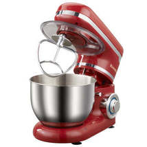 1200W 4L Stainless Steel Bowl 6-speed Kitchen Food Stand Mixer Cream Egg Whisk B - £461.77 GBP