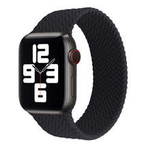 Single-turn Woven Pattern Silicone Watchband For Apple Watch Series 6 &amp; SE &amp; 5 &amp; - £10.55 GBP