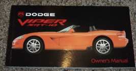 2003 Dodge Viper Fabbrica Operatori Proprietari Owner Manuale - £27.46 GBP