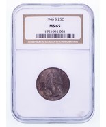 1946-S 25C Washington Quarts Classé Par NGC Comme MS-65 - $48.21 CAD