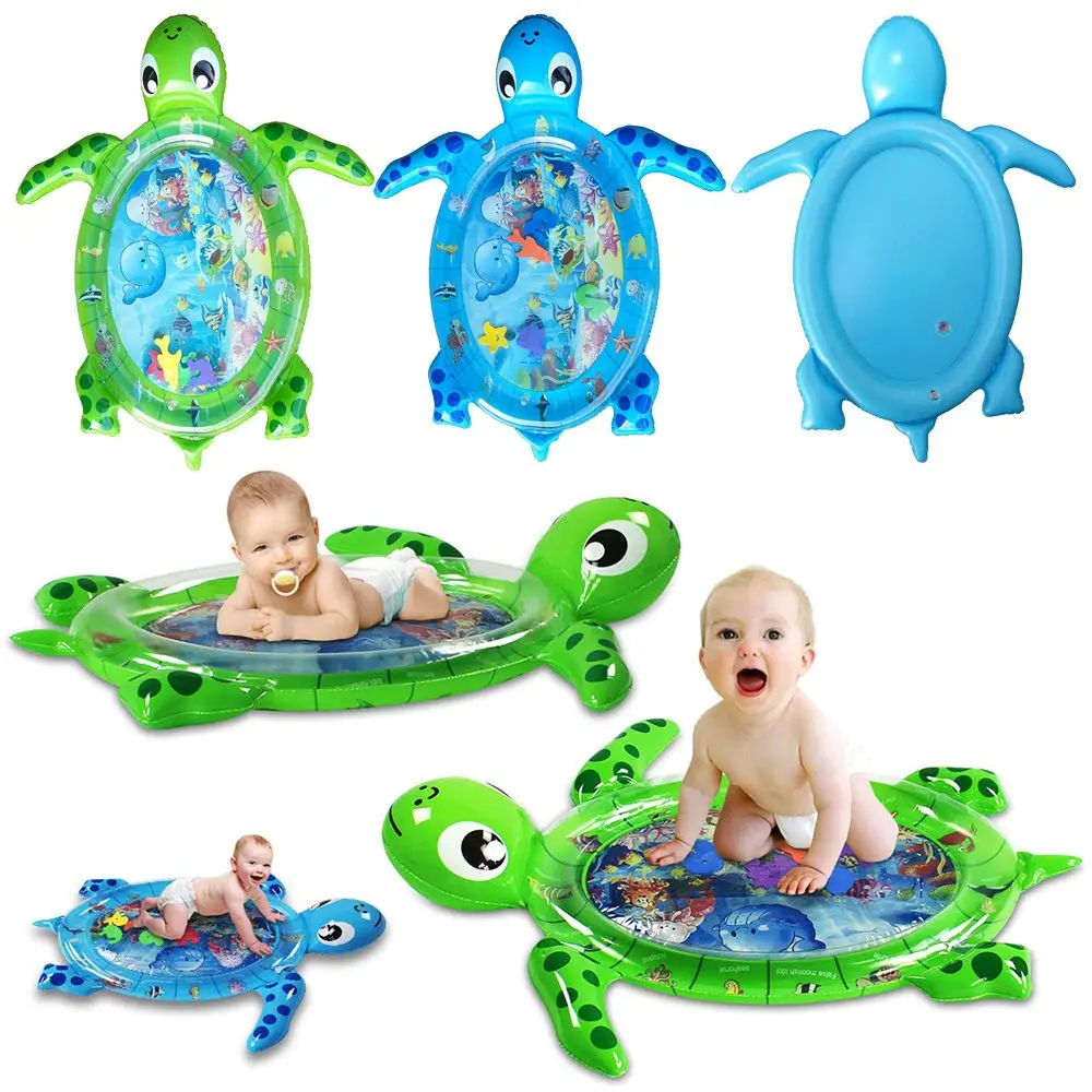 Swimming Pool Toys Baby Fun Activity Play Center Turtle Inflatable Water Mat - £17.40 GBP+
