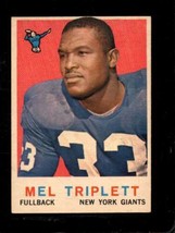 1959 Topps #160 Mel Triplett Vgex (Rc) Ny Giants *X86186 - £3.12 GBP
