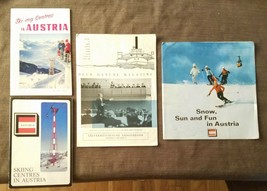 4 Vintage Austria items Skiing Brochures Blue Danube Magazine - £15.45 GBP