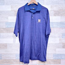 Tiger Woods Nike Performance Golf Polo Shirt Blue Country Club Mens XXL 2XL - £30.58 GBP