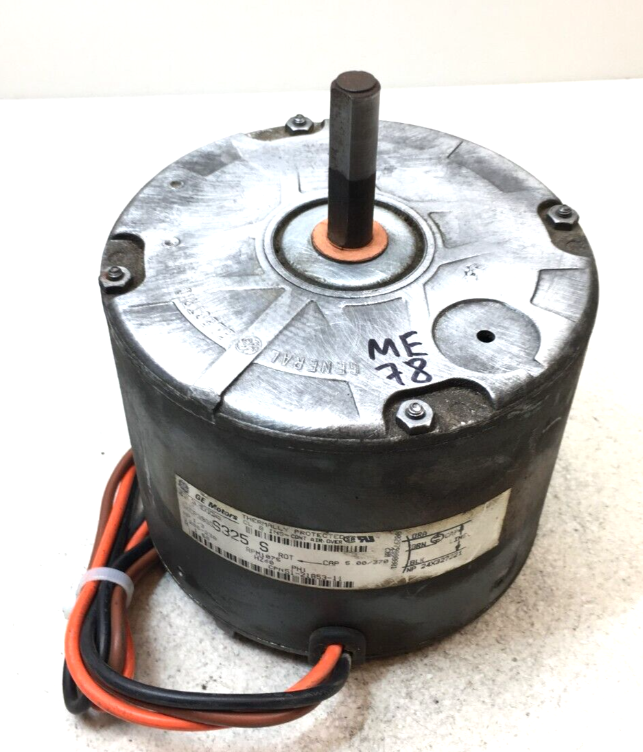 GE 5KCP39GGS325S Condenser Motor 51-21853-11 1/3HP 208/230V 1075RPM used... - $129.00