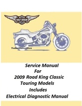 2009 Harley Davidson Road King Classic Touring Models Service Manual  - £20.50 GBP