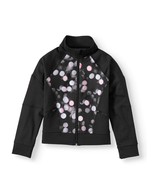 Avia Girls Performance Track Jacket Size Medium (7-8) Black Dot Print NEW - £12.51 GBP