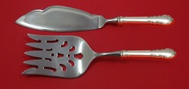 Modern Victorian by Lunt Sterling Silver Fish Serving Set 2 Piece Custom... - $132.76