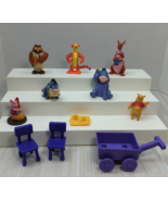 Winnie the Pooh figure lot Kanga Roo Owl Piglet Tigger Eeyore table chai... - $16.82