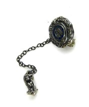 1920s Mount St. Mary Academy Sterling Silver Catholic School Pin Seal Chain - £25.57 GBP