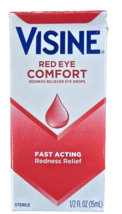 Visine Red Eye Comfort Redness Reliever Eye Drops 1/2 fl oz Exp 02/26 - $145.31 MXN
