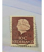 Netherlands Stamp Queen Juliana 10c Used 344 Circular Cancel - $0.99