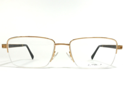 Gold &amp; Wood Eyeglasses Frames COSMIC 01 01 Black Brown gold Large 56-18-135 - £483.10 GBP