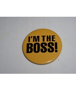 I&#39;m The Boss! Pinback Button AGC LLC 1 7/16&quot; Diameter - €8,74 EUR
