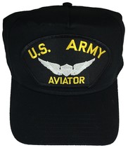 U.S. Army Aviator W/Wings HAT - Black - Veteran Owned Business - £13.48 GBP