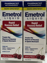 9/26 Emetrol Liquid Rapid Nausea Relief &amp; Upset Stomach Cherry Flavor 4 ... - $14.84