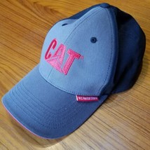 CAT Caterpillar Baseball Hat Cap NC Machinery NC Rental Store Grey Black... - £11.40 GBP