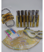 New Years Eve Party Supplies for 25 Guests Gold Silver Happy New Year Party - $20.23 CAD