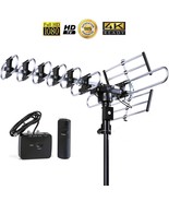 Outdoor TV Antenna 4K 360 Degree Rotation  with Remote Control for 2TVSH... - £35.03 GBP